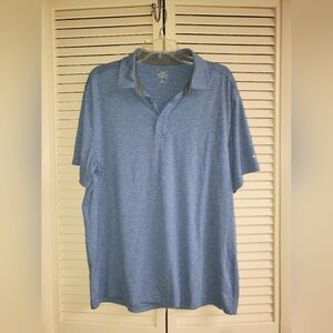 G.H. Bass Men's Blue Polo Shirt Size Medium